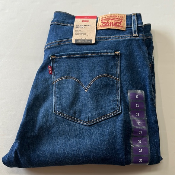 Levi's 311 shipping skinny a mid rise Tammy swimming jean size 33 x 30 NWT - Picture 1 of 6